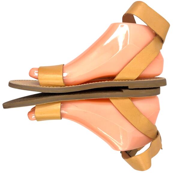 MADEWELL The Boardwalk Tan Leather Ankle Strap Sandal Women’s Size 8 - Picture 8 of 13